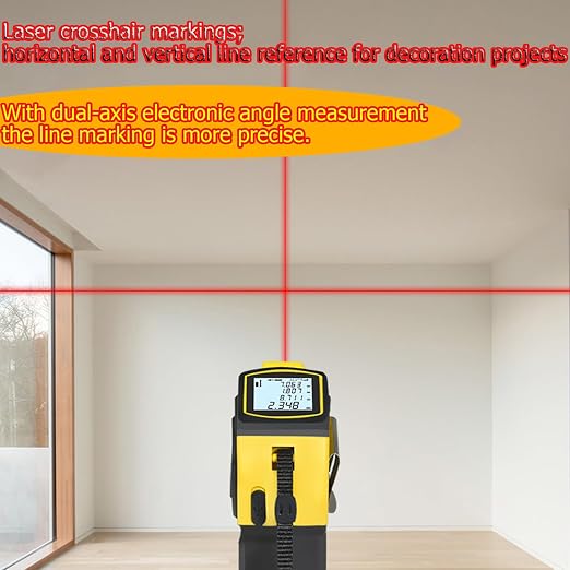 tape measure 4-in-1 laser Digital Measuring Tape & 60m/197ft Laser Distance - Image 7