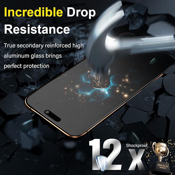 YWXTW 2 Pack for iPhone 17 Pro Max Matte Screen Protector 6.9 Inch+1 Set Camera - Image 4