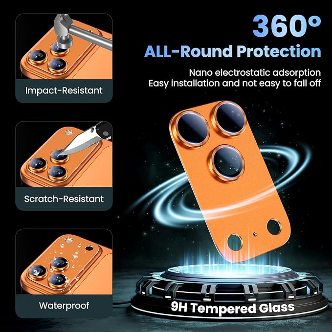 Uyiton Compatible with iPhone 17 Pro Camera Lens Protector - Image 2