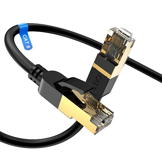 Cat 8 Ethernet Cable, 6FT High Speed Heavy Duty 26AWG Cat8 LAN Network Cable by Unknown