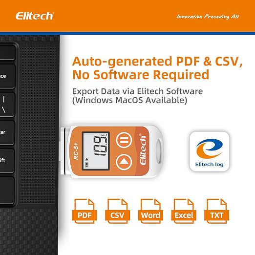 Elitech RC-5+Digital PDF USB Temperature Data Logger Reusable Recorder - Image 2
