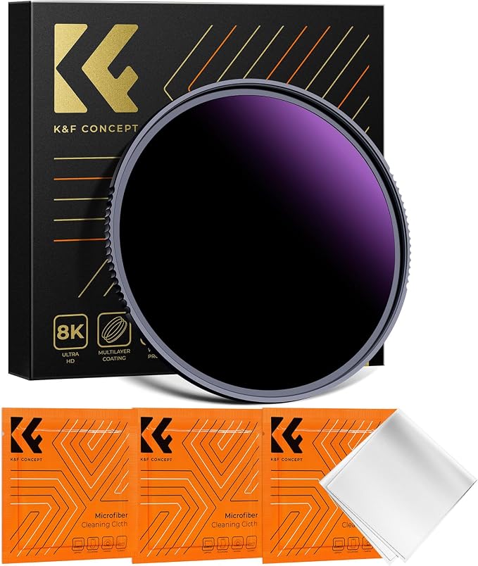 K&F CONCEPT 82mm ND1000000 ND Lens Filter Solar Eclipse Neutral Density Camera by KFCONCEPT