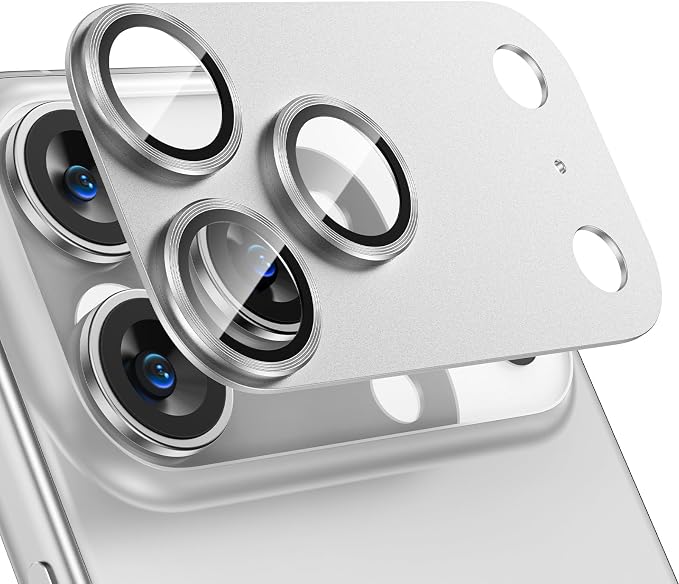Tensea for iPhone 17 Pro Max Camera Lens Protector, Metal Aluminum Alloy by Tensea