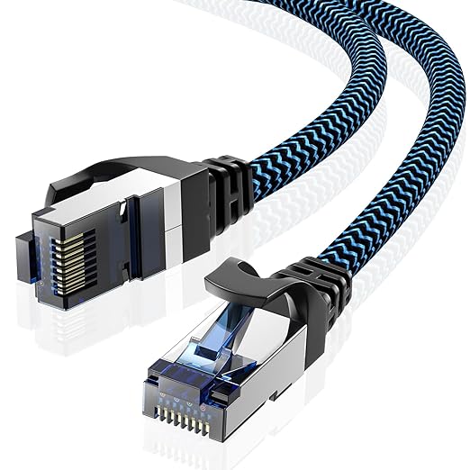 Cat8 Ethernet Cable 5 ft 1 Pack, High Speed 40Gbps 2000MHz, Compatible by CABNEER