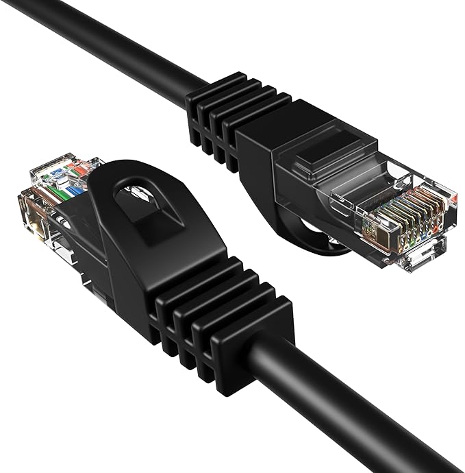 Cables Direct Online 6ft Black Cat5e Ethernet Network Patch Cable Internet Wire by CablesDirect