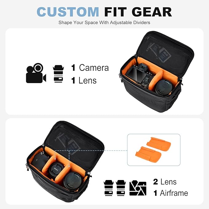 Vogano Camera Bag Protective Covers Photography Shoulder Bag Compatible - Image 5