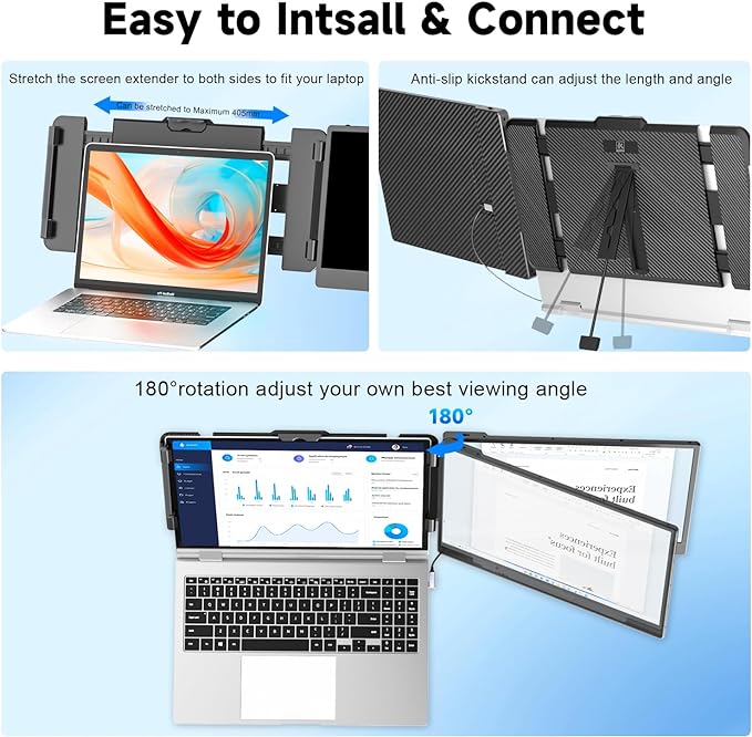 KEFEYA Laptop Screen Extender, 1080P FHD IPS Monitor Extender - Image 6