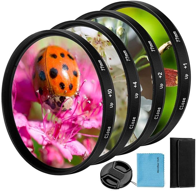 82mm Close-up Filter Kit 4 Pieces Macro Filter Accessory Close-up Lens Filter by Unknown