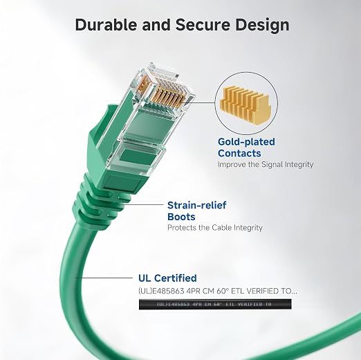 Cable Matters 10Gbps Snagless Cat 6 Ethernet Cable - 7ft - Image 4