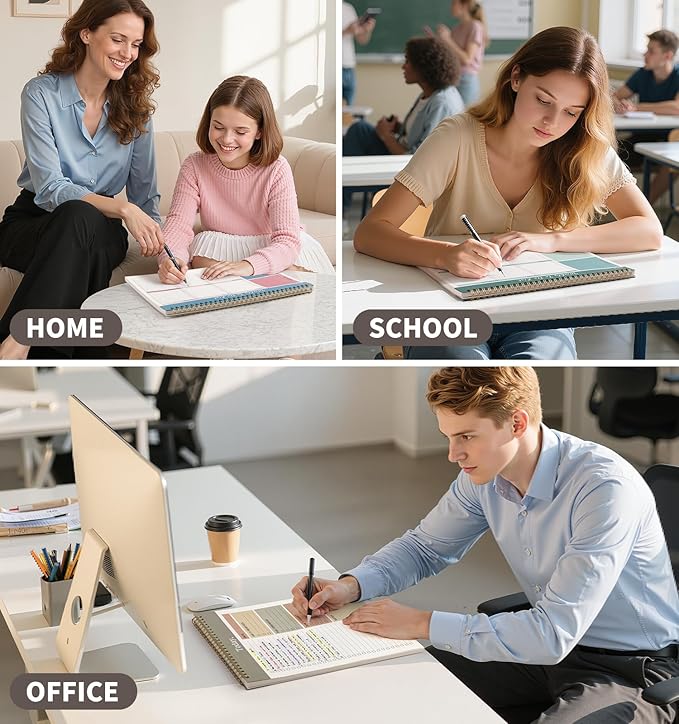 Weekly To Do List Notepad, 52 Undated Sheets （8.5"×11") Duplex-printed Weekly Planner Notepad For Work Home School Office Desk Accessories Supplies & Goal Setting Tasks - Brown