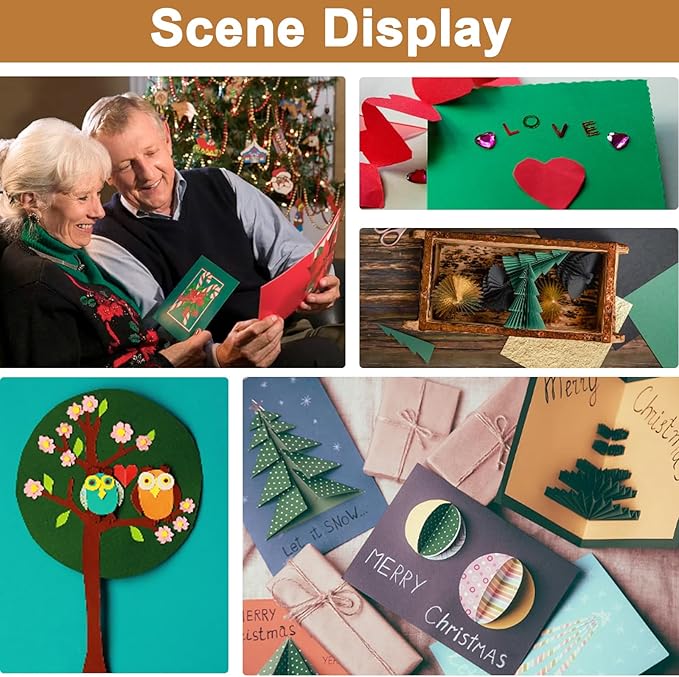 120 Sheets Dark Green Cardstock 8.5 x 11 Craft Paper, 92lb Christmas Green Card stock Printer Paper for DIY Cards, Wedding, Invitations, Birthday