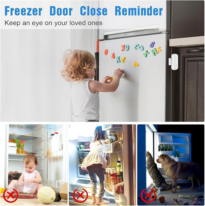DAYTECH Fridge Door Alarm with Delay 1/2/3/4 mins Adjustable Close Windows - Image 5