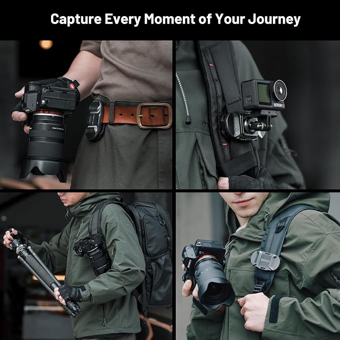 PGYTECH 2025 New Version Beetle Camera Clip V2, Quick Release Camera Backpack - Image 4