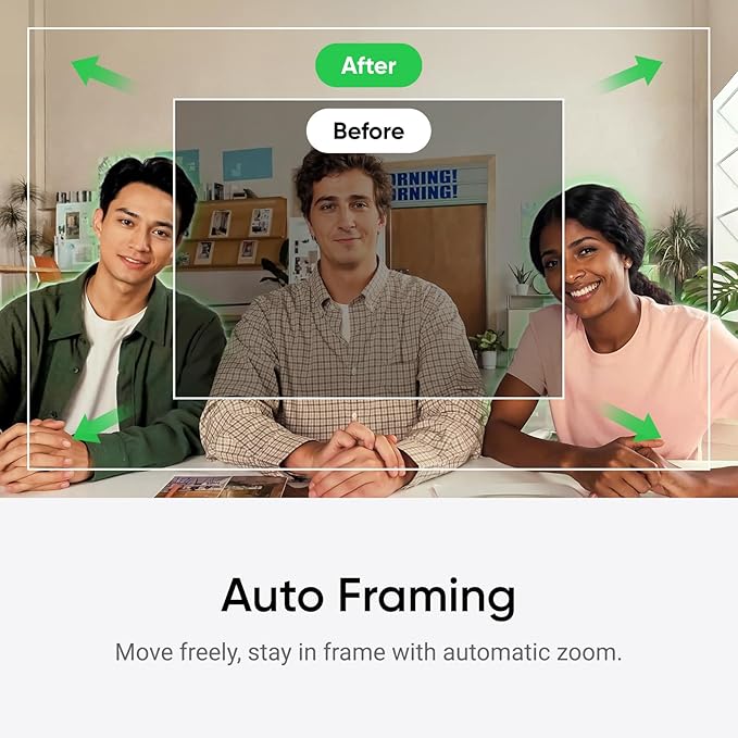 Insta360 Link 2C Tripod Bundle - 4K Webcam for PC/Mac, 1/2" Sensor, Auto Framing, HDR, AI Noise-Canceling Mic, Gesture Control for Streaming, Video Calls, Gaming, Works with Zoom, Teams, Twitch & More