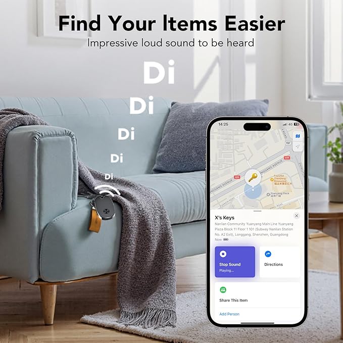 Tracker Tags-4 Pack, Keys Finder and Item Locator - Image 4