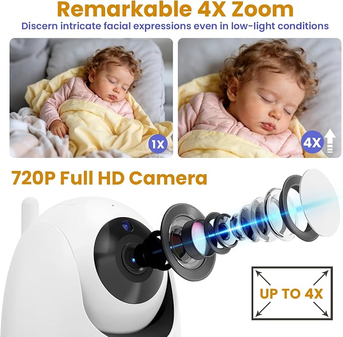 ANMEATE 6 Inch Baby Monitor - Image 2