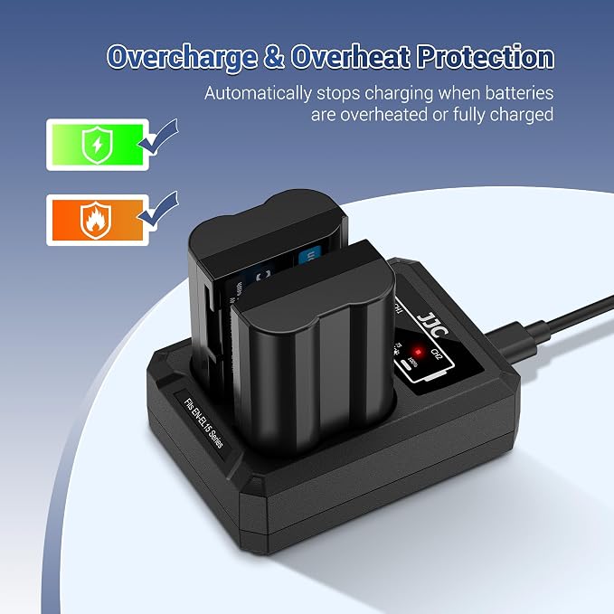 JJC DMW-BLC12 Battery Charger USB Dual Slot - Image 5