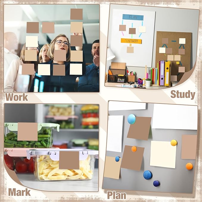 Fainne 24 Pack Sticky Notes Bulk Back to School Supplies Self Stick Note Pads Paper Memo for Office First Day of School Student Teacher Essentials (2 x 2 Inches,Simple Color)