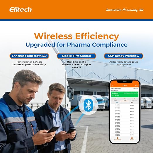 Elitech Bluetooth Temperature Data Logger FDA Standards, - Image 4