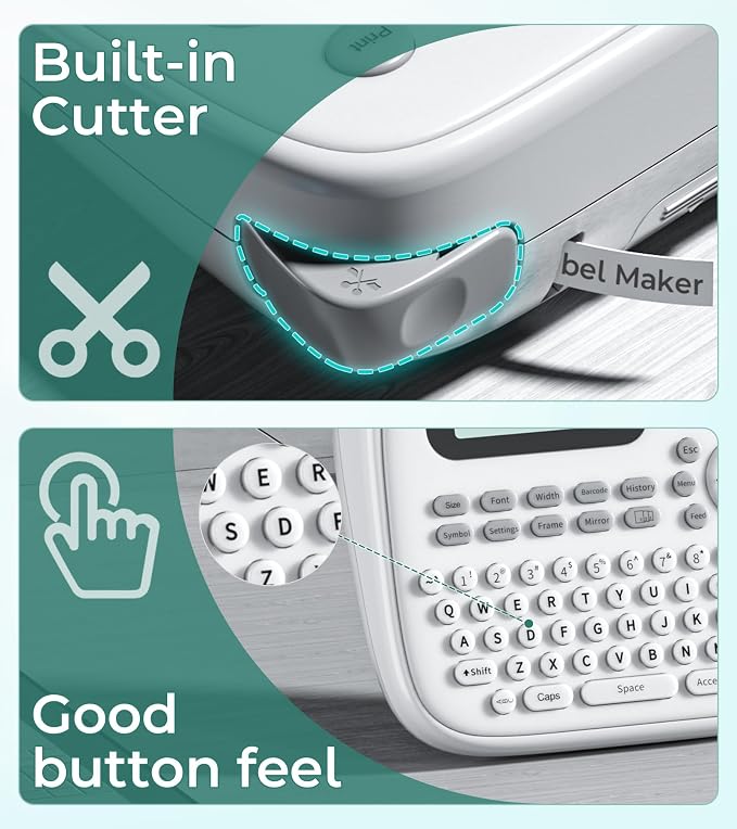Label Maker Machine with 4 Tapes, D210s Labelmaker, Replacement - Image 4
