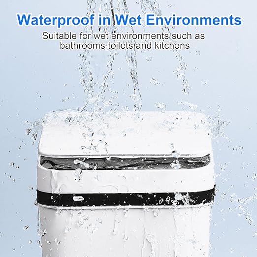 Anborry Bathroom Automatic Trash Can 3 Pack 2.2 Gallon Motion Sensor Touchless - Image 2