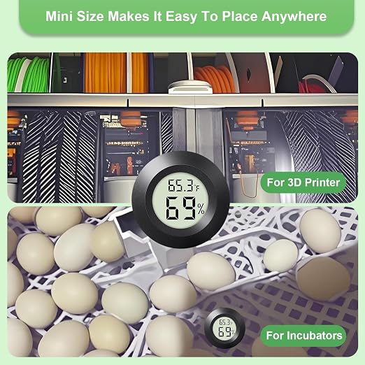 2 - PACKMini Digital Hygrometer Indoor Humidity Meter & Round Temperature - Image 5