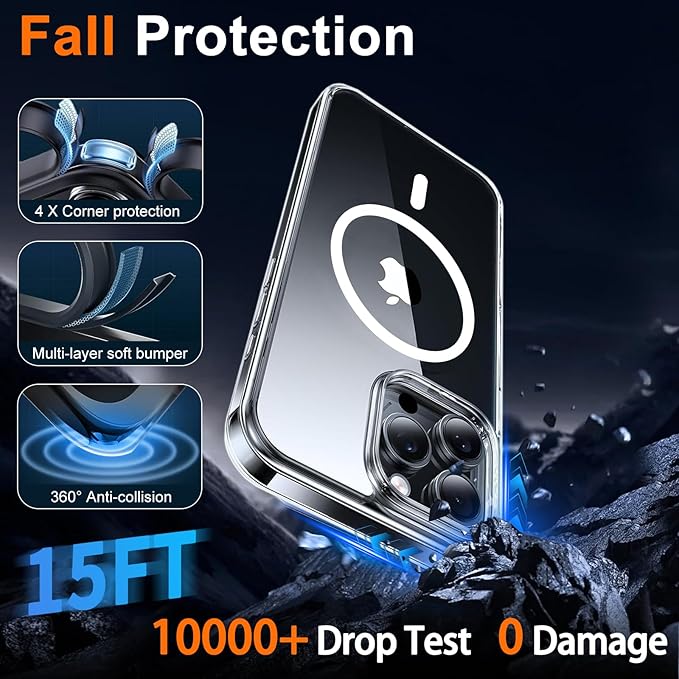 Magnetic for iPhone 16 Pro Max Case Clear - Image 5