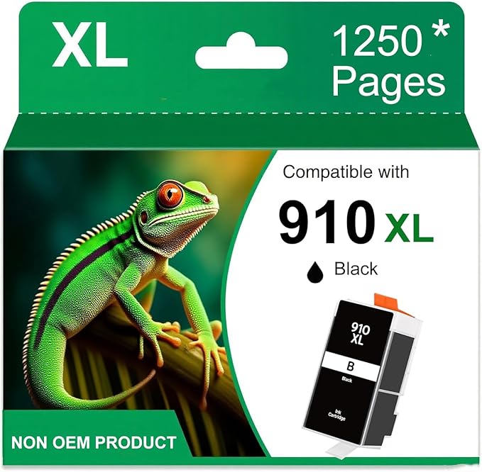 910 910XL 8020 Black Ink Cartridges for Printers Replacement for HP 910XL 910 XL Black Ink Cartridge for HP910 HP910XL for HP Ink 910 for OfficeJet Pro 8025 8035 8010 8015 8018 8020 8022 8028 8030