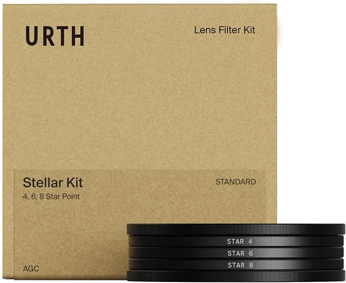 Urth 58mm 3-in-1 Star Lens Filter Kit — 4, 8 Point Starburst Effects by Urth