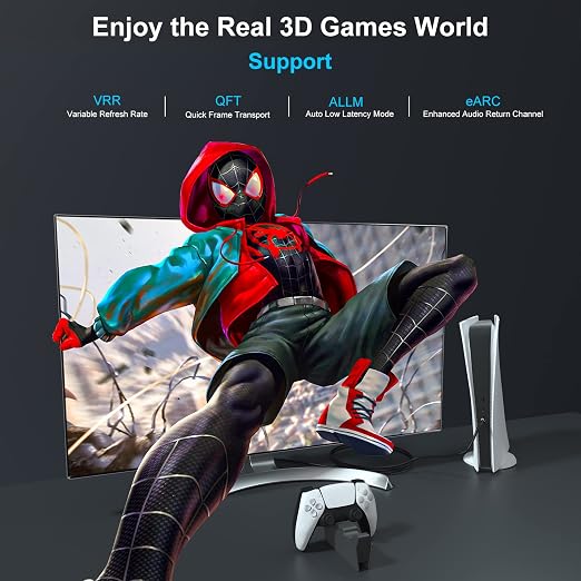 10K 8K HDMI 2.1 Cable Fiber Optic 25ft, 48Gbps Ultra High Speed HDMI Cable - Image 3