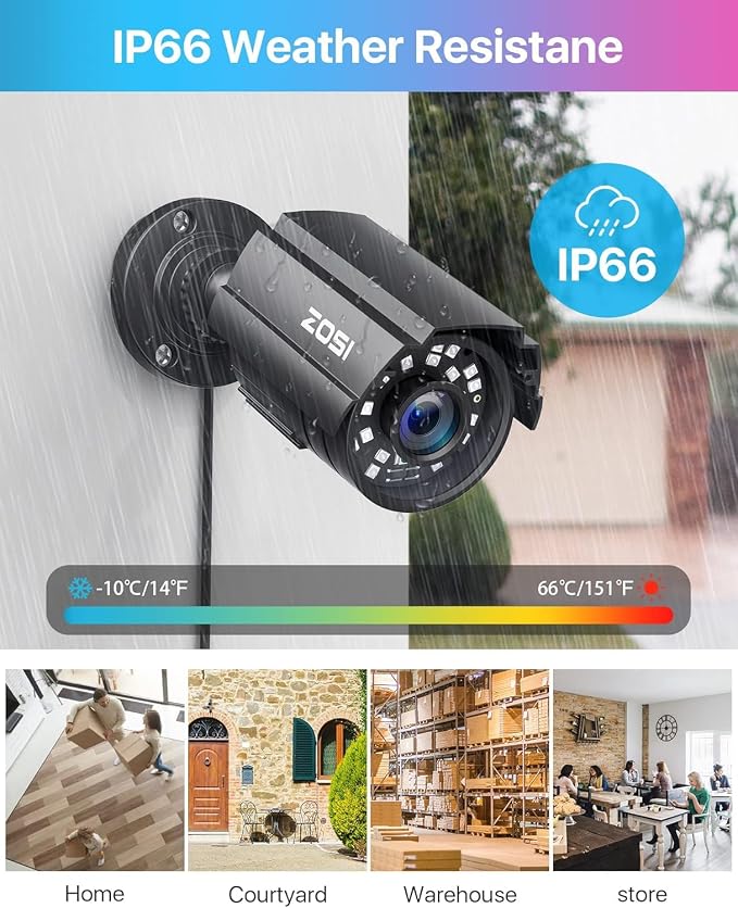 ZOSI 8CH 3K Lite Home Security Camera System Outdoor Indoor, AI Human/Vehicle - Image 5