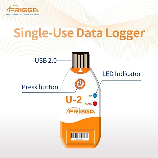 Frigga 10 Pack 100 Days USB Temperature Data Logger Single Use Temperature - Image 6