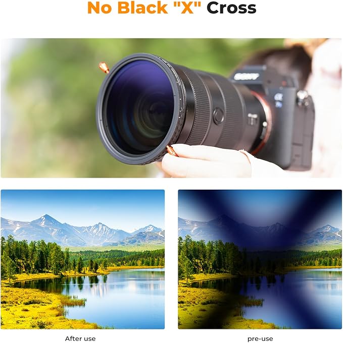 K&F CONCEPT 62mm Variable ND2-32 & Circular Polarizing Lens Filter in 1 - Image 5