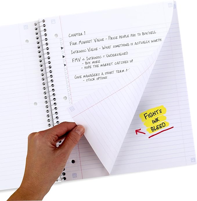 Five Star Spiral Notebook + Study App, 1 Subject, College Ruled Paper, 8-1/2" x 11", 80 Sheets, Fights Ink Bleed, Water Resistant Cover, Soft Petals Harvest (820442F-ECM)