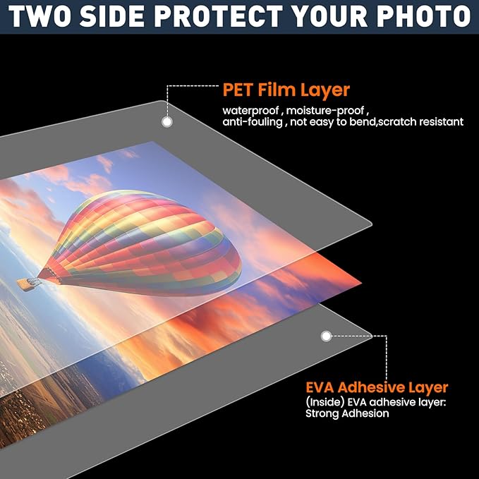 CAREGY Thermal Laminating Pouches,330 Pack Laminating Sheets, 3 Mil, 9 x 11.5 Inches Lamination Sheet Paper for Laminator, Round Corner Letter Size, Office and School Supplies