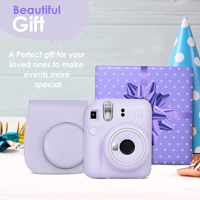 Fujifilm Instax Mini 12 Instant Camera Blossom Pink and Fuji Film Value Pack - Image 6