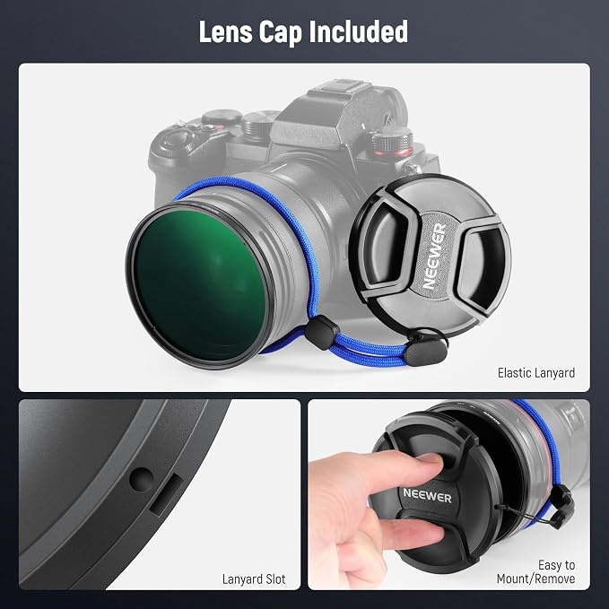 NEEWER 72mm CPL Filter with Lens Cap, Ultra Slim Multi Resistant Nano Coated - Image 7