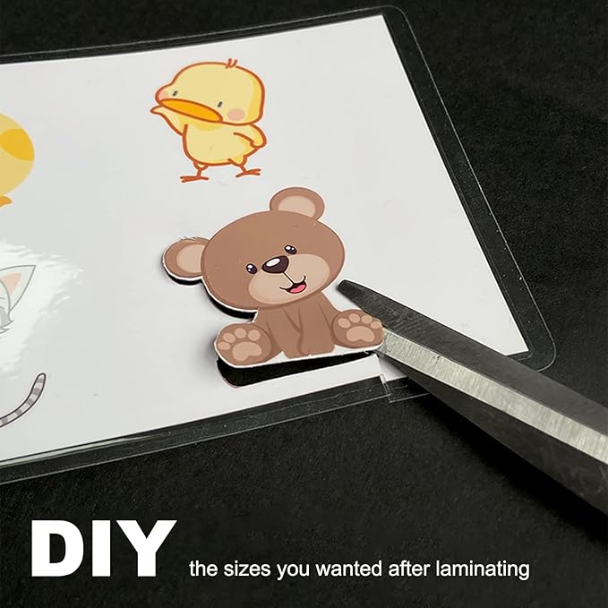 5 Mil Laminating Sheets, Holds 8.5 x 11 Inch Sheets 200 Pack, Thermal Laminating Pouches for Laminator, 9 X 11.5-inches/Letter Size Thermal Laminating Paper, Round Corner