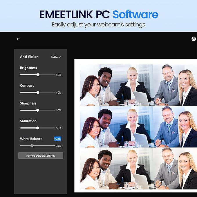 EMEET 1080P Webcam, C960 Web Camera with 2 Noise-Cancelling Microphones & Privacy Cover, 90° FOV Computer Camera, Plug & Play USB Webcam for Calls/Conference, Zoom/Skype/YouTube, Laptop/Desktop, Grey