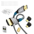 8K HDMI 2.1 Cable, Real Certified Cable, Ultra HD Braided Cord, Supports by Conable