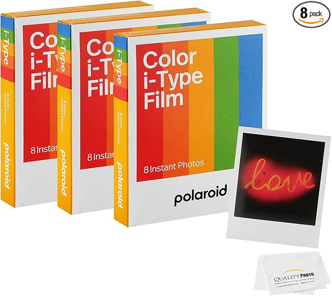 Polaroid Color I-Type Film for Now, i2 + Quality Photo Cloth, 24 Sheets by Polaroid