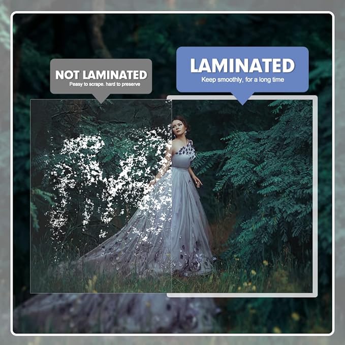 Laminating Sheets, PANDRI 300 Pack Thermal Laminator Pouches Holds 8.5 x 11 Inch, 3 Mil Clear Laminator Paper 9 x 11.5 Inch, Letter Size