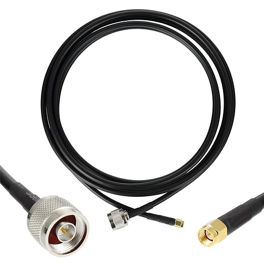 8ft N Male to SMA Male Cable, SMA to N Cable 50 ohm Ultra Low Loss KMR240 by GEMEK