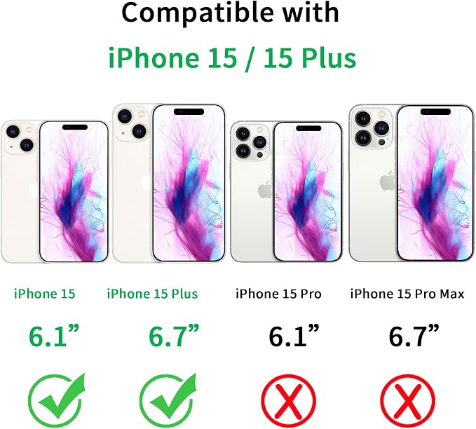 Compatible with iPhone 15 and 15 Plus Camera Lens Protector, Anti-Scratch Lens - Image 2
