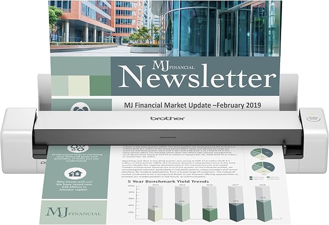 Brother DS-740D Duplex Compact Mobile Document Scanner