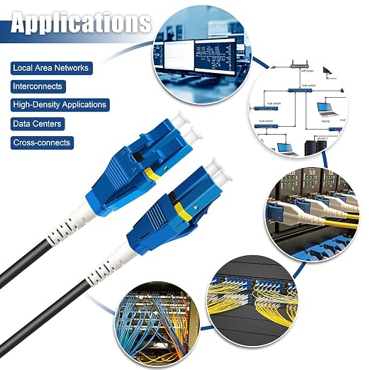 Uniboot LC to LC Armored Fiber Patch Cable, Single Mode Duplex Fiber Optic - Image 6