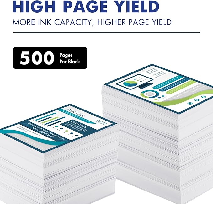 LC401XL LC401 MFC-J1010DW Black Ink Cartridges Compatible for Brother LC 401 XL MFC-J1010DW MFC-J1170DW MFC-J1012DW MFC-J1800DW MFC J1010DW Printer (High Yield, 2 Pack)