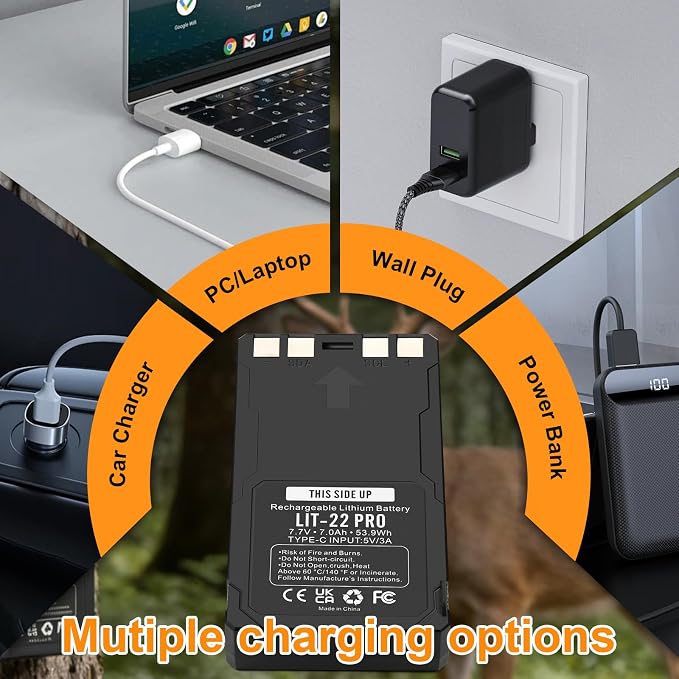 ANTIEE LIT-22 Pro Rechargeable Battery - 7000mAh Battery Compatible - Image 5