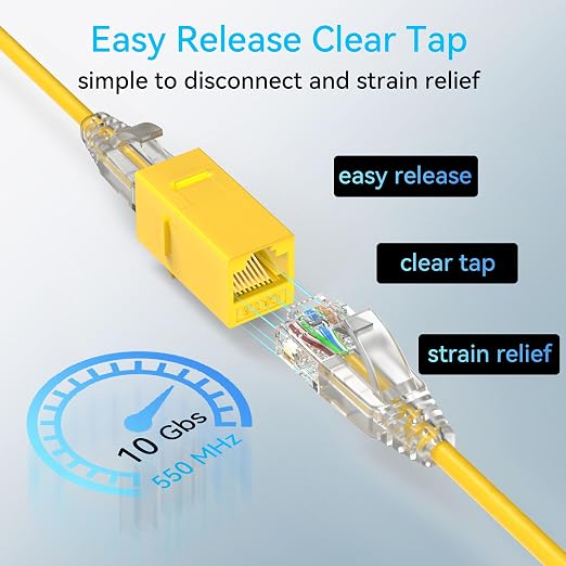 Sokqovt Cat6a Patch Cables Slim 1ft, Flexible Cat6 Ethernet Cable 10G 550MHZ - Image 6