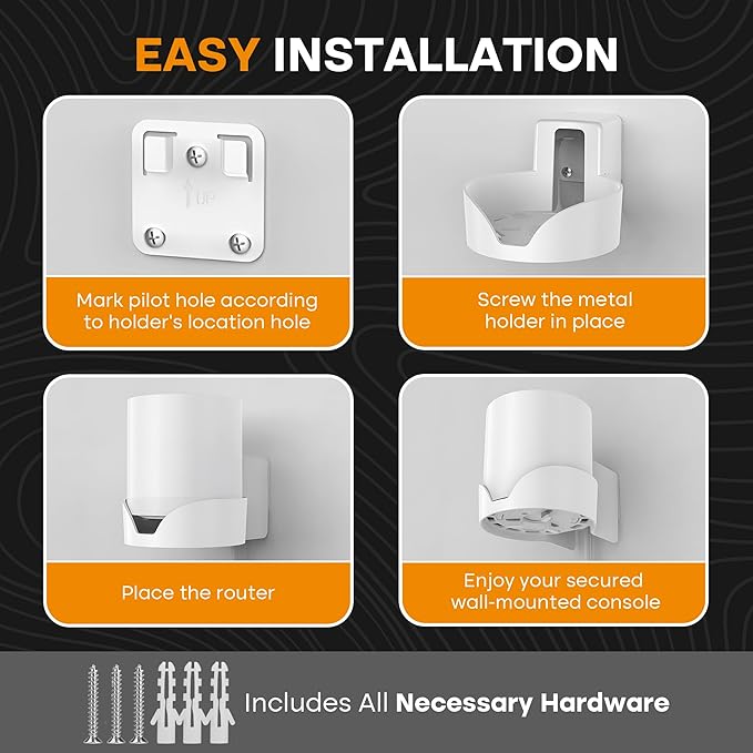 Bangcheer-Wall Mount for TP-Link, Deco X10 X20 X60 X50 X55 WiFi 6 Wall Mount - Image 4